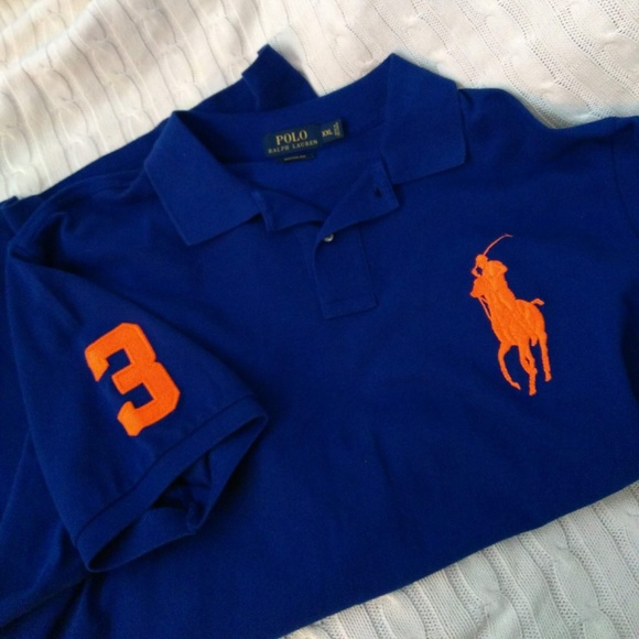 Polo by Ralph Lauren | Shirts | Polo Ralph Lauren Royal Blue Shirt Orange  Pony 3 | Poshmark